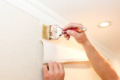 Pose de papier peint à Rouy — revêtements muraux et toiles de verre